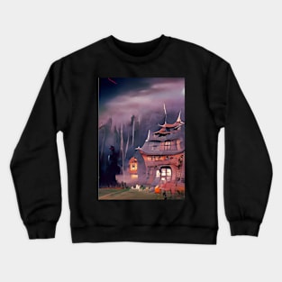 HALLOWEEN JAPANESE HAUNTED HOUSE Crewneck Sweatshirt